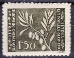 Istria Litorale Yugoslavia Occupation, 1945 Sassone#44 Mint Never Hinged - Ocu. Yugoslava: Istria