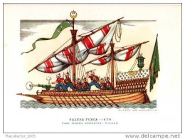 CARTOLINA SERIE  BARCHE DEL MONDO (WORLDWIDE BOATS-SHIPS POSTCARDS) - NAVE TURCA (TURKISH SHIP) - Banche