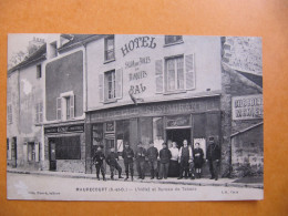 CPA -  MAURECOURT - L'HÔTEL ET BUREAU DES TABACS - PUB CHOCOLAT MENIER - Maurecourt