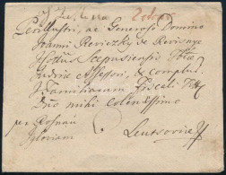 ~1798 Levél 6kr Félportóval Rozsnyón és Iglón át Lőcsére Küldve, Majd "retour" Jelzéssel Vissza - Other & Unclassified