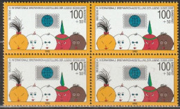 BRD 1990 MiNr.1472 4er Block ** Postfrisch 10 Intern. Briefmarkenausstellung Der Jugend, Düsseldorf (A2564) - Nuevos