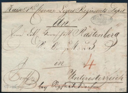 1832 Katonai Ex Offo Teljes Tartalommal "Wimpassing" Alsó Ausztriába - Autres & Non Classés