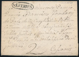 1839 Levél Teljes Tartalommal, 2kr Portóval "v.EPERIES" - "v.CASCHAU" - Otros & Sin Clasificación