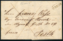 1850 Franco "N:BECSE" - Pesth - Other & Unclassified
