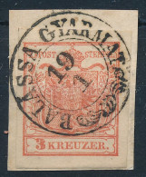 1850 3kr HP I Lemezhibás Bélyeg "BALASSA GYARMAT" - Other & Unclassified