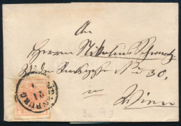 ~1853 3kr Levélen "ODENBURG" - Otros & Sin Clasificación