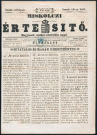 1865 Hírlapilleték 1kr Miskolczi Értesítőn - Other & Unclassified