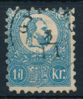 O 1871 Kőnyomat 10kr 3 Kék Festékpont A "10"-ben - Other & Unclassified