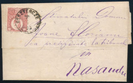 1874 Levél Réznyomat 5kr Bérmentesítéssel "BESZTERCZE / ERDÉLYBEN" - "NÁSSOD" - Sonstige & Ohne Zuordnung