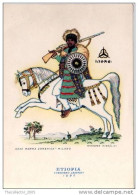 CARTOLINA SERIE - CAVALIERI DEL MONDO (WORLDWIDE KNIGHTS POSTCARDS) - ETIOPIA (ETHIOPIA) - Uniformi