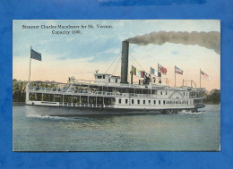 CPA - Transports - Bateaux - Steamer Charles Macalester For Mt. Vernon - Non Circulée - Veerboten