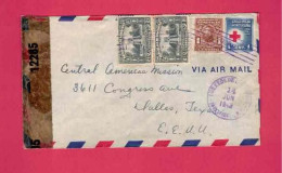 Honduras - Lettre De 1943 Pour Les USA EUAN - YT N° 260, PA 86 Et Timbre De Bienfaisance Croix-rouge à 1 C - Croix-Rouge