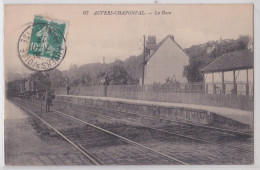 95 Auvers Chaponval La Gare Train - Auvers Sur Oise