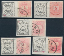 O 1874-1881 5 Db 5kr Vésésjavítással - Other & Unclassified