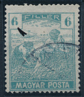 O 1919 Magyar Posta 6f, A Bal Oldali értékjelzés Hiányos, Ritka - Sonstige & Ohne Zuordnung