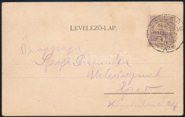 1901 Képeslap "BALLA" Pályaudvari Bélyegzéssel Egerbe - Other & Unclassified