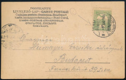 1904 Képeslap "ORSOVA-BUDAPEST" Vasúti Bélyegzéssel - Other & Unclassified