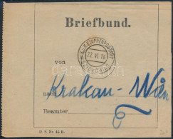 1916 Levélköteg Címzés "EP SZYDLOWIECZ B" - Krakau -Wien - Sonstige & Ohne Zuordnung