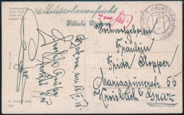 1918 Képeslap Montenegroból "Militärbauaufsicht Filiale Djakova" +"EP DJAKOVA B" - Other & Unclassified