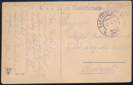 1918 Tábori Posta Képeslap "K.u.K. 24 Cm Mörserbatterie" + "FP / 386" - Other & Unclassified