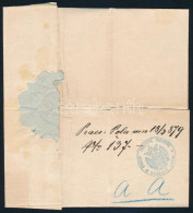 1879 Levél Triesztből Tartalommal Az S.M.S. Habsburg Hajóra / Cover With Content From Trieste To The S.M.S. Habsburg In  - Other & Unclassified