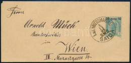 1901 Osztrák Levant Díjjegyes Címszalag Bécsbe "S.M.S. SAIDA" - Altri & Non Classificati