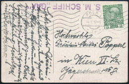 1912 Tábori Posta Képeslap 5h Bérmentesítéssel "S.M.SCHIFF GÄA" - Sonstige & Ohne Zuordnung
