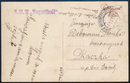 1917 Tábori Posta Képeslap "K.u.K. MARINEFELDPOSTAMT / POLA" , "S.M.S. Tegetthoff" Kacskára Címezve - Sonstige & Ohne Zuordnung