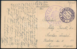 1917 Tábori Posta Képeslap "S.M.S. SZENT ISTVÁN" , "K.u.K. KRIEGSMARINE / POLA" Kaposvárra Küldve - Altri & Non Classificati