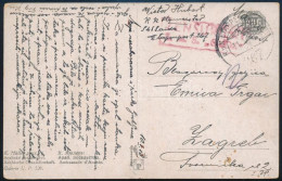 1918 Tábori Posta Képeslap "K.u.K. ETTAPENPOST / 267" , "ZENSURIERT / S.M.S. SAIDA" - Sonstige & Ohne Zuordnung