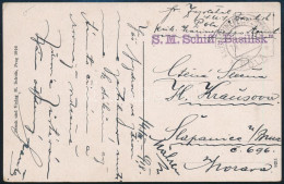 1918 Tábori Posta Képeslap "S.M.Schiff Basilisk" - Other & Unclassified