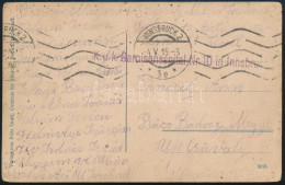 1915 Képeslap Innsbruck, Lila "K.u.k. Garnisonsspital Nr. 10 In Innsbruck" - Autres & Non Classés
