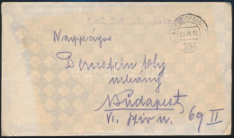 1917 Tábori Posta Levél "K.u.k. Sanitäts Kolonne Nr. 63." + "FP 394 A" - Other & Unclassified