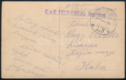 1917 Képeslap "K.u.k. Feldspital No 1303" +"TP 379b" - Autres & Non Classés