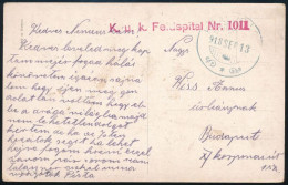 1918 Tábori Posta Képeslap "K. U. K. Feldspital No. 1011" - Altri & Non Classificati