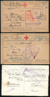 1915-1917 3 Db Orosz Hadifogoly Levelezőlap - Autres & Non Classés