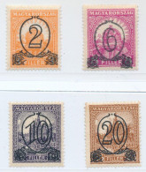 ** 1931 Kisegítő Bélyegek (I.) Sor MBK 501-504 15-ös Fogazással - Andere & Zonder Classificatie