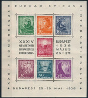 * 1938 Eucharisztikus Blokk (**10.000) (folt / Spot) - Other & Unclassified