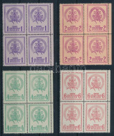 ** 1938 Soproni Tábori Küldöncjárat I. Kiadás Sorozat ívszéli Négyes Tömbökben (276.000) / Sopron Courier Post Stamp I.  - Other & Unclassified
