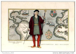 CARTOLINA SERIE - ESPLORATORI DEL MONDO (WORLDWIDE EXPLORERS POSTCARD) - CRISTOFORO COLOMBO - Missionen