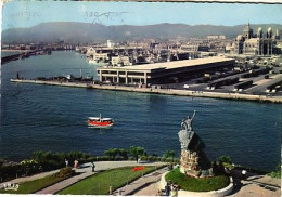 Marseille Le Monument Aux Héros De La Mer La Cathédrale Et Le Port Vu Du Pharo (vedette Promenade, Statue , Timb En 1964 - Unclassified