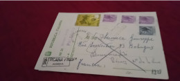 CARTOLINA USATA COME RACCOMANDATA DA LERCARA FRIDDI PER LA FRANCIA-1974 - Entero Postal