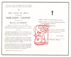 DP René Joseph Colpaert ° Welden Oudenaarde 1883 † Balegem Oosterzele 1959 X Ida Flamang // Melckebeke Ghislain - Images Religieuses