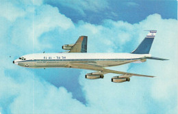 TRANSPORTS - El Al - Israel Airlines Boeing 707 - Colorisé - Carte Postale - Otros & Sin Clasificación