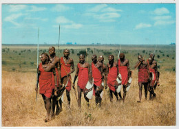 KENIA   KENSTA  TRIBES  SERIES  MAASAI   WARRIORS        (VIAGGIATA) - Kenya