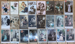 France - Carte Postale - Lot De 24 Cartes Postales - Couple - Amour - Amoureux - Mariage - Femme - Femmes