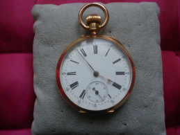Montre De Gousset Or 67gr / 4.2cm - Relojes De Bolsillo