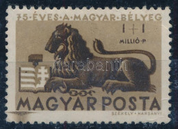 * 1946 Bélyegjubileum 1+1 Millió P Rákel Csíkkal / Mi 894 With Paint Stripe - Altri & Non Classificati