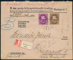 1946 (9. Díjszabás) Budapest Helyi Levél 2 Db Lovasfutár Bélyeggel, 50 Ezer P Bérmentesítéssel - Autres & Non Classés