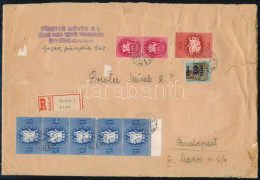 1946 (11. Díjszabás) Ajánlott Levél 9 Db Bélyeggel Bérmentesítve (280.000P) - Other & Unclassified